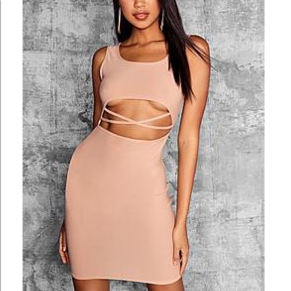underboob bodycon dress